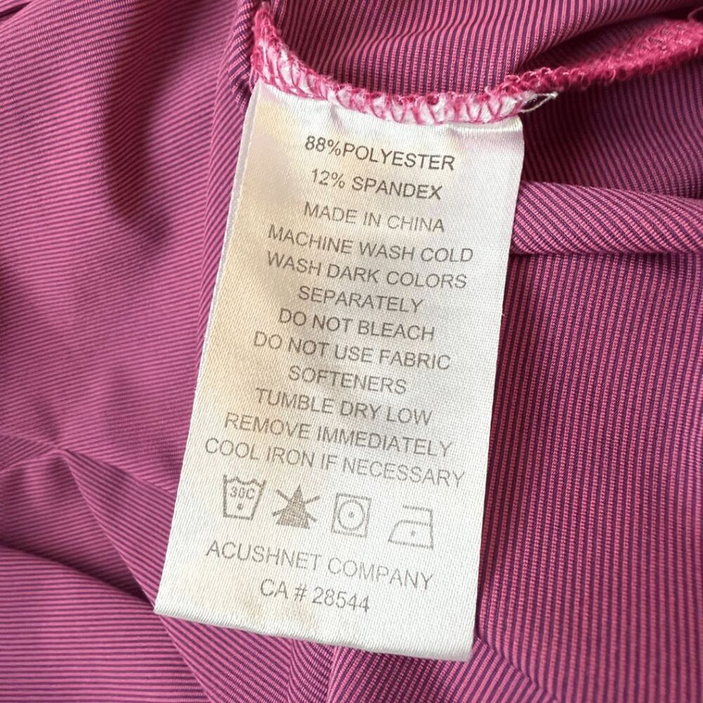 FootJoy FJ Men's Short Sleeve Performance Golf Polo Shirt Pink XL - Picture 4 of 7